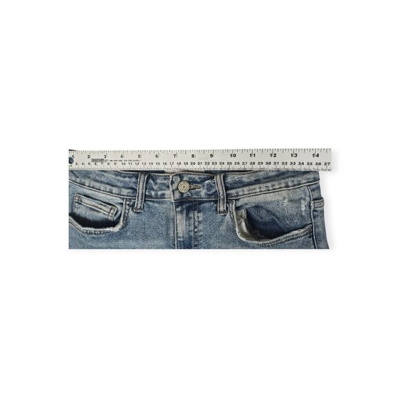 🛍️ Vervet High-Rise Distressed Straight Cropped Jeans - Women's 28 - Picture 2 of 14